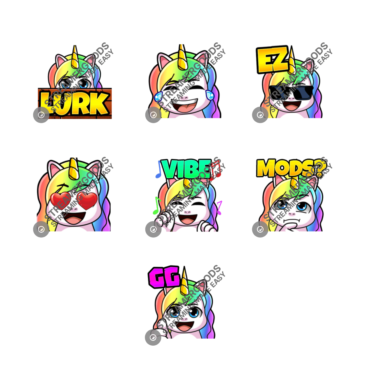 Unicorn Sub Badge Pack